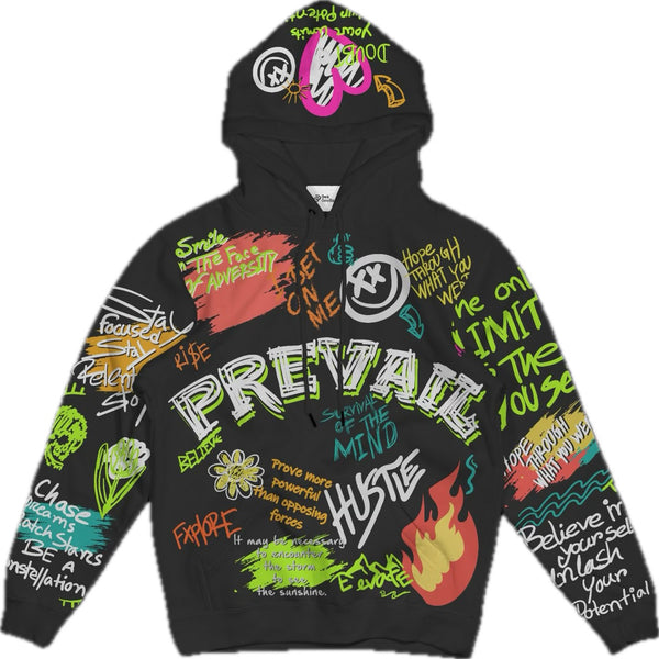 Graffiti Black Hoodie