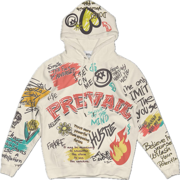 Graffiti Tan Hoodie