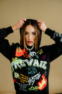 Graffiti Black Hoodie