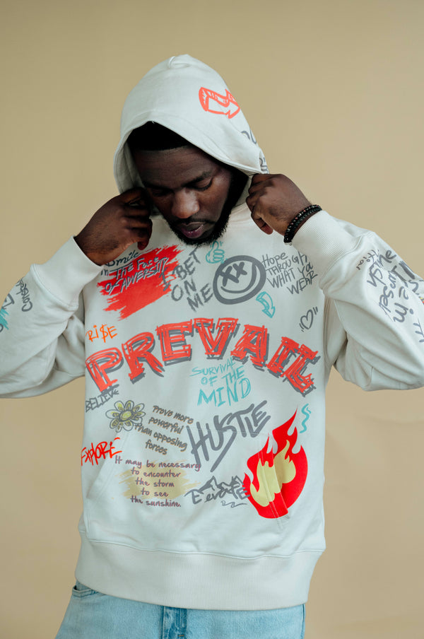Graffiti Tan Hoodie