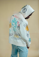 Graffiti Tan Hoodie